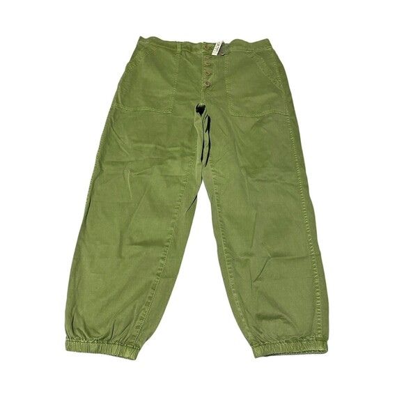 Madewell Pants - Madewell Pants Womens 32 Green Griff Pull On Tapered Fatigue Cargo Button Fly P6